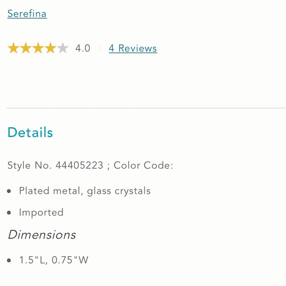 NWT Anthropologie Fanned Frond Earrings, rare find - Picture 4 of 4